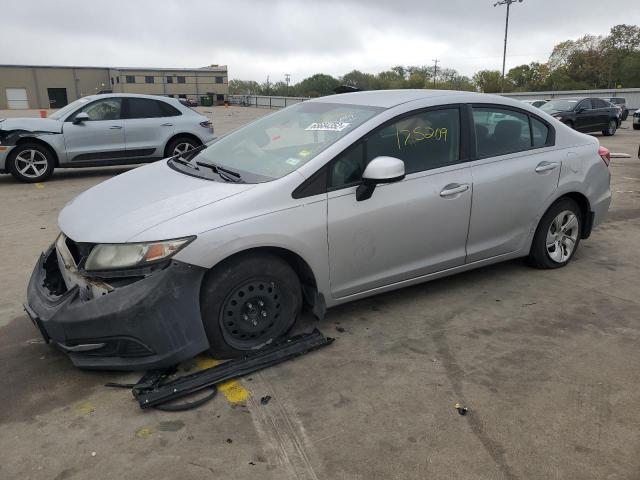 HONDA CIVIC LX 2013 with VIN 2HGFB2F58DH558961 - Photo from auction