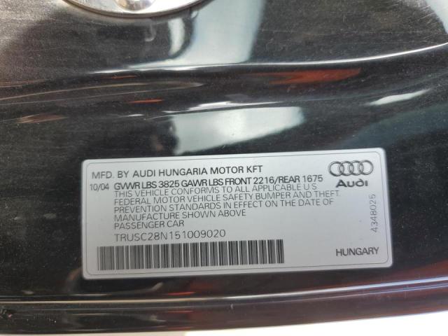 Photo 10 from auction – 2005 AUDI TT with VIN TRUSC28N151009020