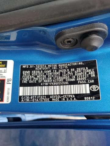 Photo 10 from auction – 2016 TOYOTA CAMRY LE with VIN 4T1BF1FK8GU553595