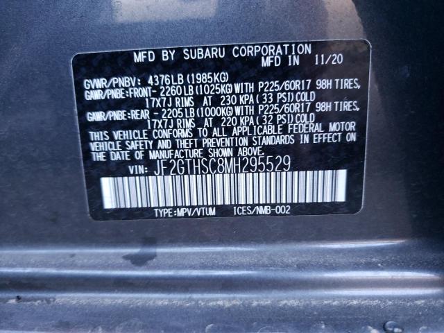Photo 10 from auction – 2021 SUBARU CROSSTREK with VIN JF2GTHSC8MH295529
