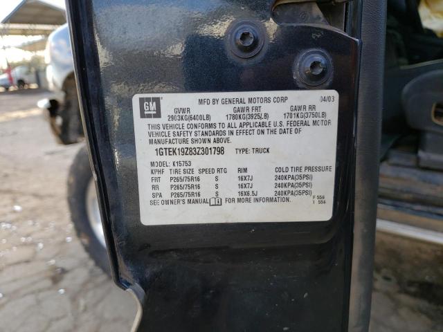 Photo 10 from auction – 2003 GMC NEW SIERRA with VIN 1GTEK19Z83Z301798