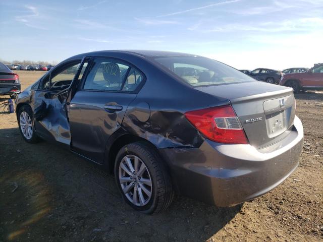 Photo 3 from auction – 2012 HONDA CIVIC EXL with VIN 19XFB2F93CE093923