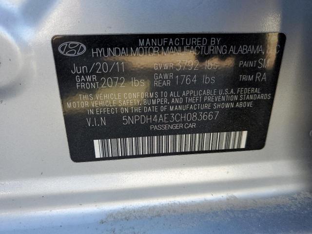 Photo 10 from auction – 2012 HYUNDAI ELANTRA GL with VIN 5NPDH4AE3CH083667