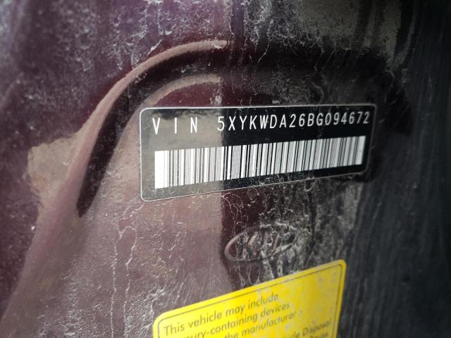 Photo 10 from auction – 2011 KIA SORENTO SX with VIN 5XYKWDA26BG094672