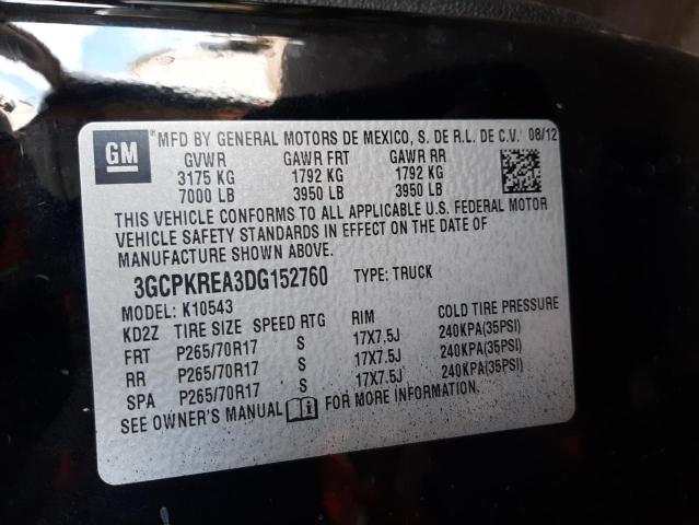 Photo 10 from auction – 2013 CHEVROLET SILVERADO with VIN 3GCPKREA3DG152760