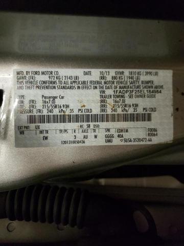 Photo 10 from auction – 2014 FORD FOCUS SE with VIN 1FADP3F25EL184984