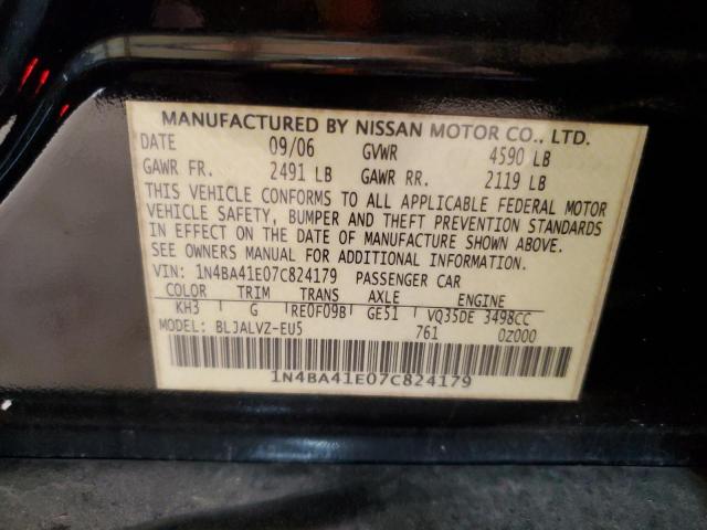 Foto 10 de la subasta – 2007 NISSAN MAXIMA SE con VIN 1N4BA41E07C824179