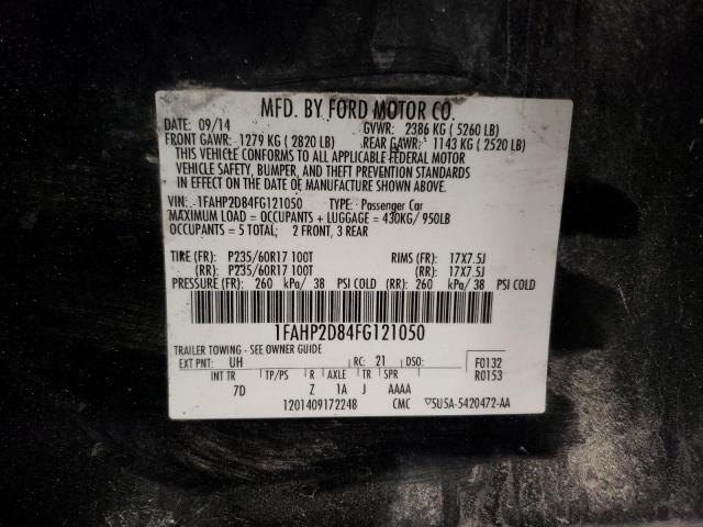 Photo 10 from auction – 2015 FORD TAURUS SE with VIN 1FAHP2D84FG121050