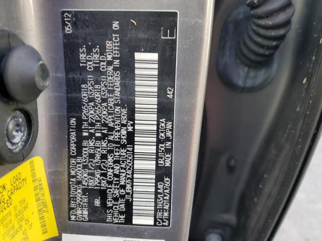 Photo 10 from auction – 2012 LEXUS GX 460 with VIN JTJBM7FX4C5050141