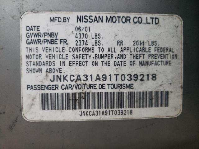 Photo 10 from auction – 2001 INFINITI I30 with VIN JNKCA31A91T039218