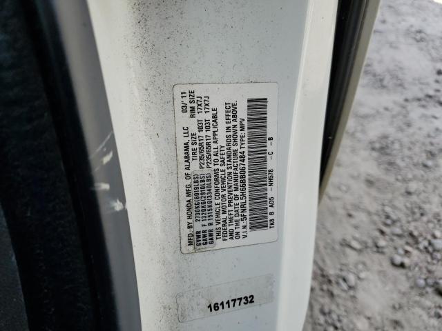Photo 10 from auction – 2011 HONDA ODYSSEY with VIN 5FNRL5H66BB067484