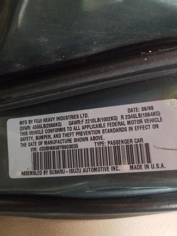 Photo 10 from auction – 2000 SUBARU LEGACY OUT with VIN 4S3BH6658Y6603035