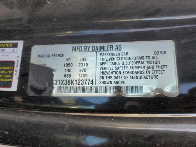 Photo 10 from auction – 2008 SMART FORTWO PAS with VIN WMEEK31X38K123774