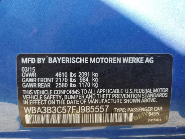 Zdjęcie 10 z aukcji – 2015 BMW 328 XI z VIN WBA3B3C57FJ985557