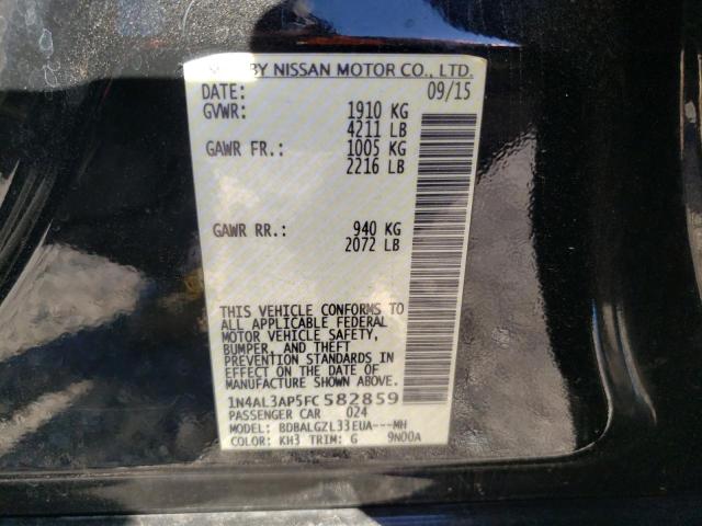 Photo 10 from auction – 2015 NISSAN ALTIMA 2.5 with VIN 1N4AL3AP5FC582859