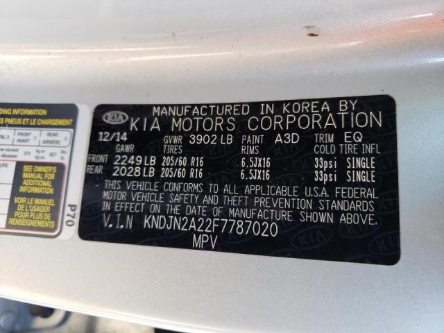 Zdjęcie 10 z aukcji – 2015 KIA SOUL z VIN KNDJN2A22F7787020