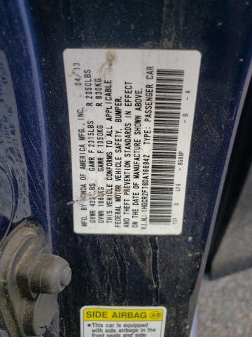 Photo 10 from auction – 2013 HONDA ACCORD EX with VIN 1HGCR2F76DA168942