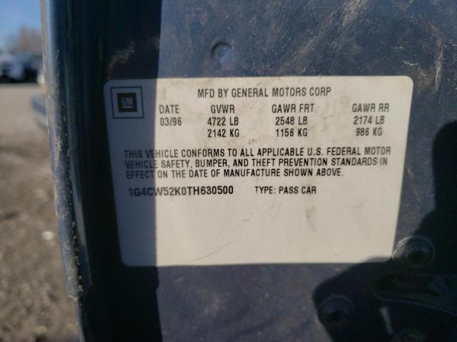 Photo 10 from auction – 1996 BUICK PARK AVENU with VIN 1G4CW52K0TH630500