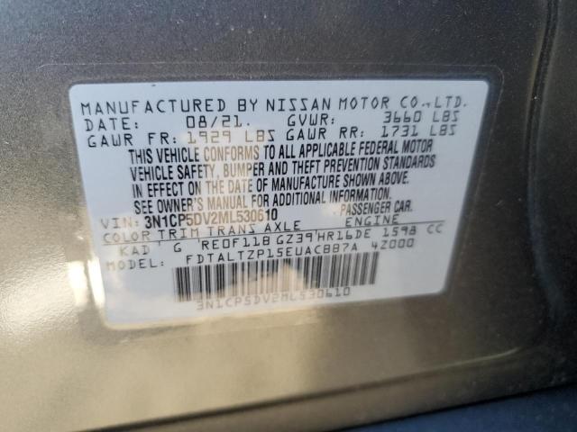 Photo 10 from auction – 2021 NISSAN KICKS SR with VIN 3N1CP5DV2ML530610