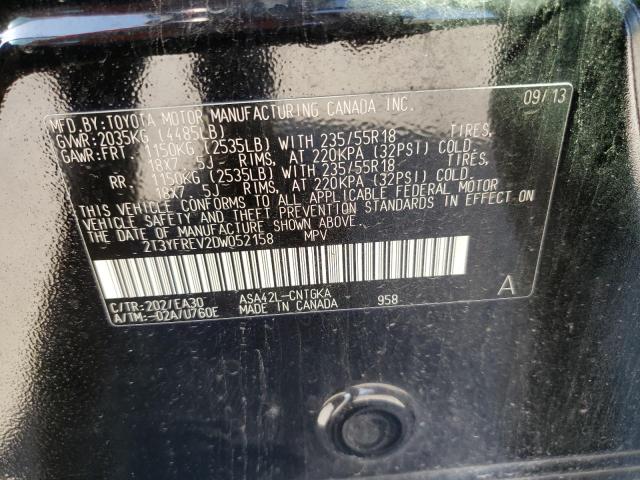 Photo 10 from auction – 2013 TOYOTA RAV4 LIMIT with VIN 2T3YFREV2DW052158