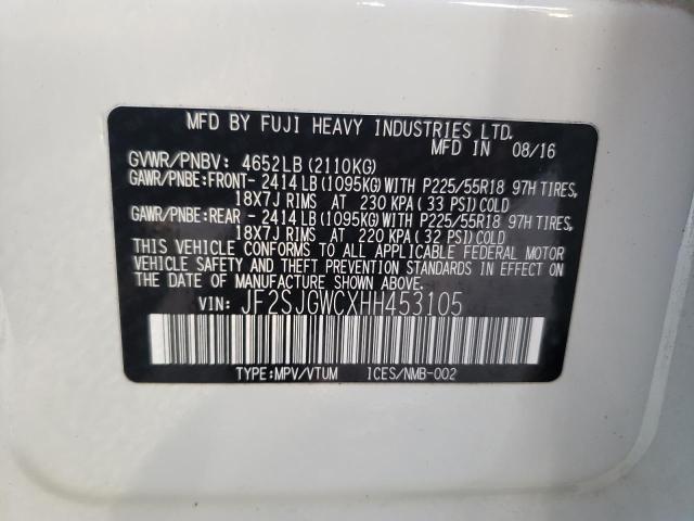 Photo 10 from auction – 2017 SUBARU FORESTER 2 with VIN JF2SJGWCXHH453105