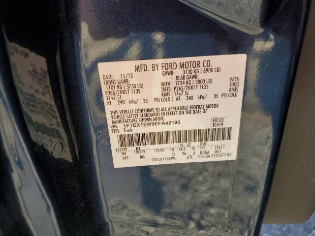 Photo 10 from auction – 2014 FORD F150 SUPER with VIN 1FTEX1EM9EFA42190