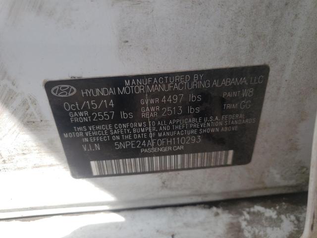 Photo 10 from auction – 2015 HYUNDAI SONATA SE with VIN 5NPE24AF0FH110293