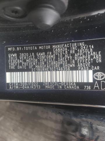 Photo 10 from auction – 2014 TOYOTA COROLLA L with VIN 2T1BURHE1EC146356