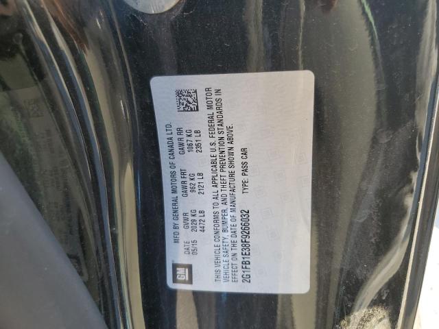 Photo 10 from auction – 2015 CHEVROLET CAMARO LS with VIN 2G1FB1E38F9266032