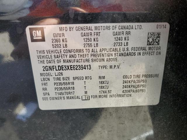 Photo 10 from auction – 2014 CHEVROLET EQUINOX LT with VIN 2GNFLDE3XE6239413