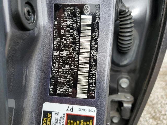 Photo 10 from auction – 2014 TOYOTA CAMRY L with VIN 4T1BF1FK0EU336913