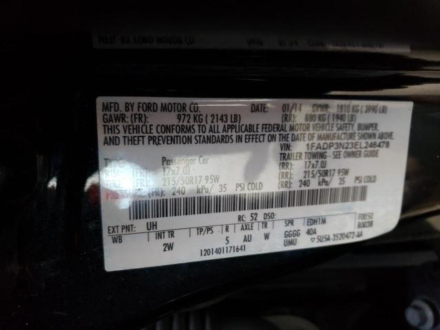 Photo 10 from auction – 2014 FORD FOCUS TITA with VIN 1FADP3N23EL246478