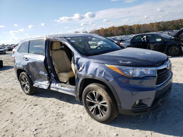 TOYOTA HIGHLANDER 2016 with VIN 5TDKKRFH6GS148309 - Photo from auction