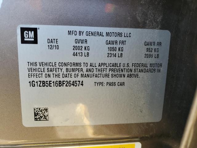Photo 10 from auction – 2011 CHEVROLET MALIBU LS with VIN 1G1ZB5E16BF264574