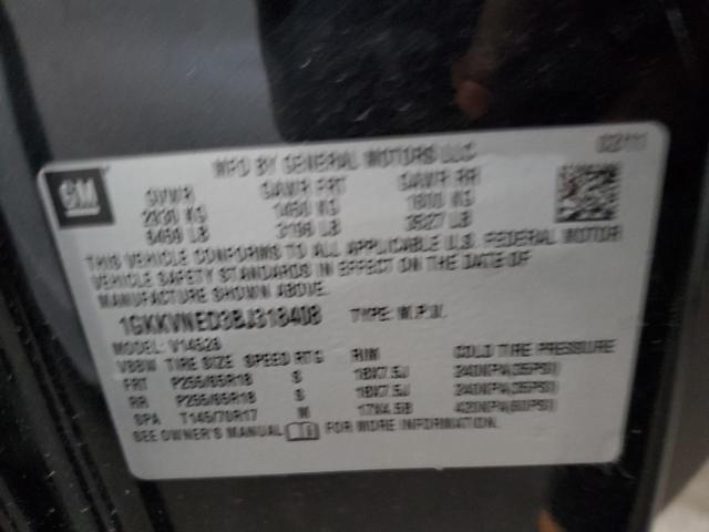 صورة رقم 10 من المزاد - 2011 GMC ACADIA SLE مع VIN 1GKKVNED3BJ318408