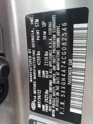 Photo 10 from auction – 2012 KIA OPTIMA EX with VIN 5XXGN4A74CG082546