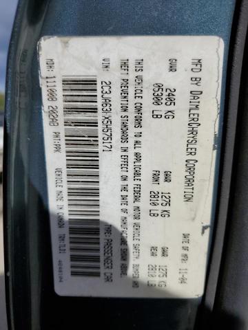 Photo 10 from auction – 2005 CHRYSLER 300C with VIN 2C3JA63HX5H575171