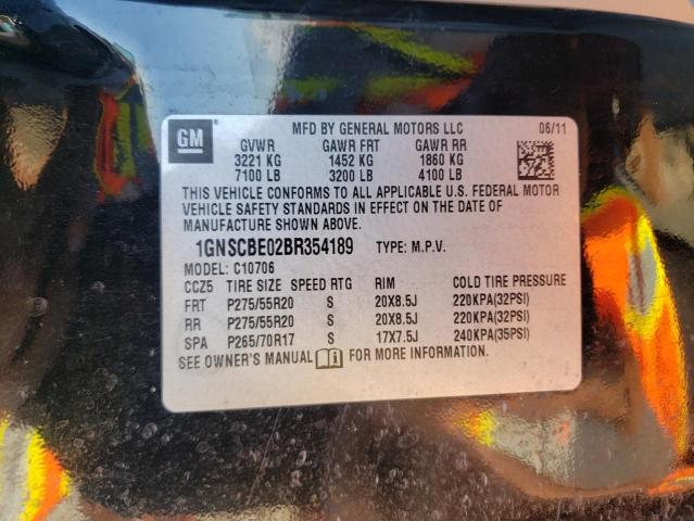 Photo 10 from auction – 2011 CHEVROLET TAHOE C150 with VIN 1GNSCBE02BR354189