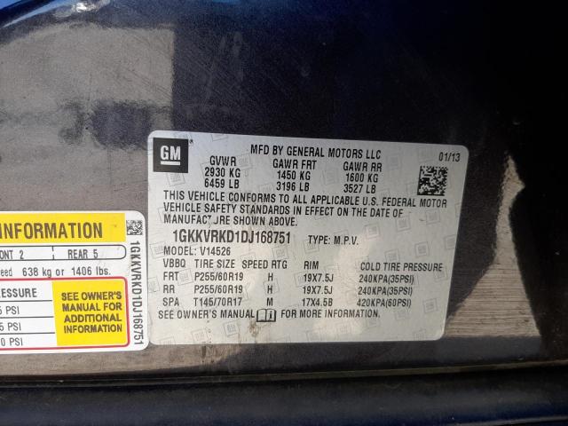 Photo 10 from auction – 2013 GMC ACADIA SLT with VIN 1GKKVRKD1DJ168751