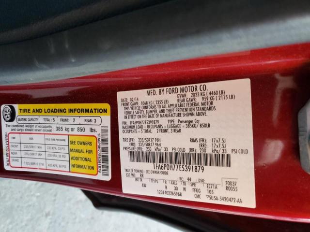 Photo 10 from auction – 2014 FORD FUSION SE with VIN 1FA6P0H77E5391879