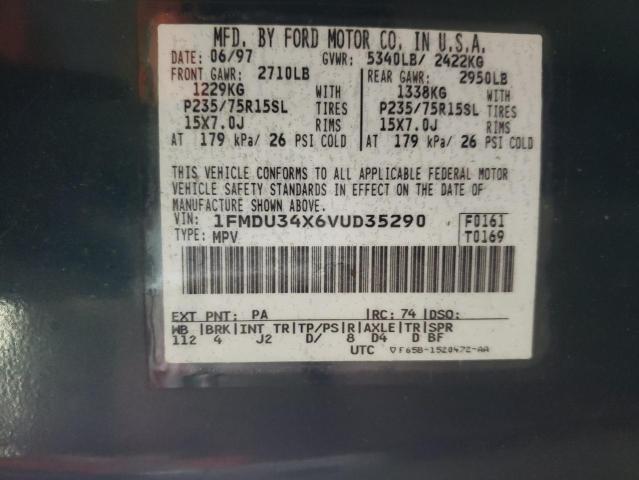 Photo 10 from auction – 1997 FORD EXPLORER with VIN 1FMDU34X6VUD35290