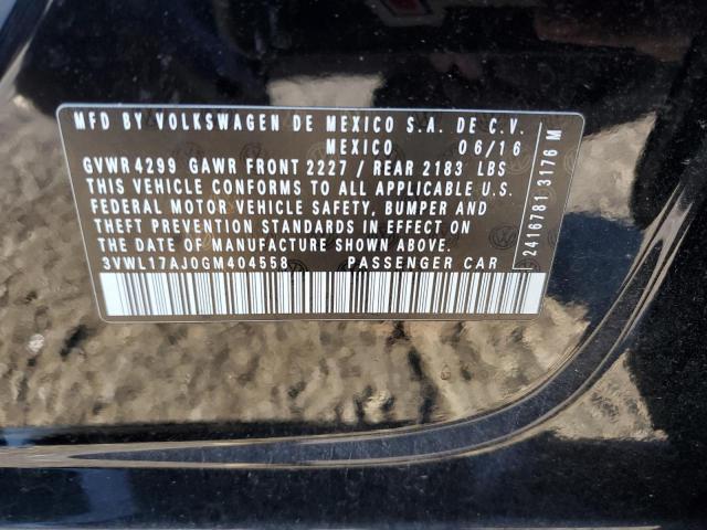 Photo 10 from auction – 2016 VOLKSWAGEN JETTA SEL with VIN 3VWL17AJ0GM404558