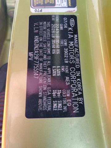 Photo 10 from auction – 2015 KIA SOUL with VIN KNDJN2A29F7755147