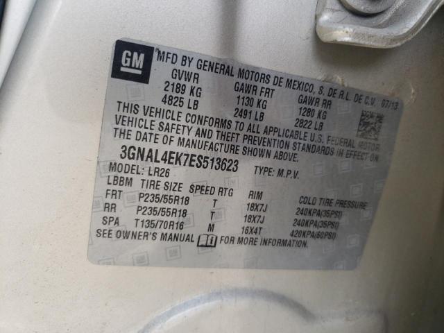 Photo 10 from auction – 2014 CHEVROLET CAPTIVA LT with VIN 3GNAL4EK7ES513623