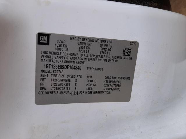 Photo 10 from auction – 2013 GMC SIERRA K25 with VIN 1GT125E89DF104340