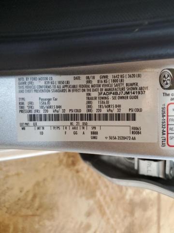 Photo 10 from auction – 2018 FORD FIESTA SE with VIN 3FADP4BJ7JM141937