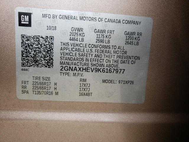 Photo 10 from auction – 2019 CHEVROLET EQUINOX LS with VIN 2GNAXHEV9K6167977
