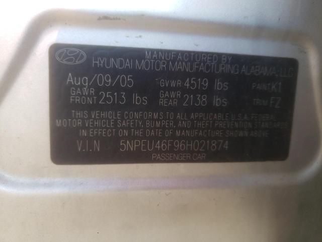 Photo 10 from auction – 2006 HYUNDAI SONATA GLS with VIN 5NPEU46F96H021874