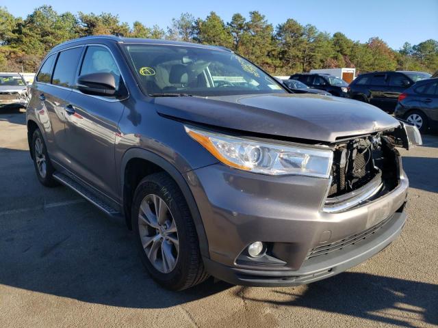 TOYOTA HIGHLANDER 2014 with VIN 5TDJKRFH1ES045999 - Photo from auction