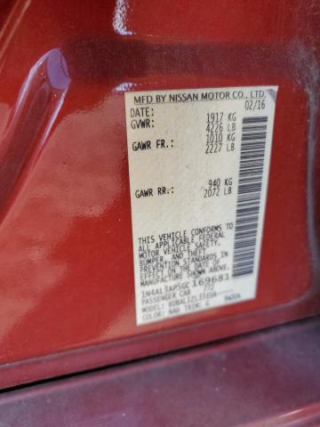 Photo 10 from auction – 2016 NISSAN ALTIMA 2.5 with VIN 1N4AL3AP5GC169681